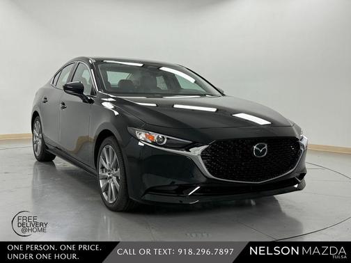 Jet Black Mica 2026 Mazda Mazda3 FWD w/Preferred Package