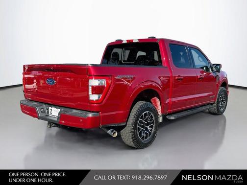Red Metallic 2021 Ford F-150 Lariat