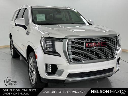 White Frost Tri-Coat 2021 GMC Yukon Denali