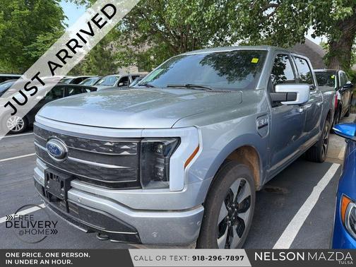 Silver Metallic 2023 Ford F-150 Lightning Platinum