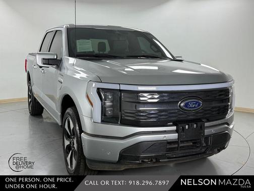 Silver Metallic 2023 Ford F-150 Lightning Platinum