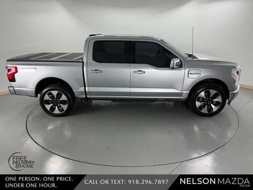 Silver Metallic 2023 Ford F-150 Lightning Platinum