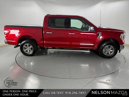 Red Metallic 2022 Ford F-150 Lariat