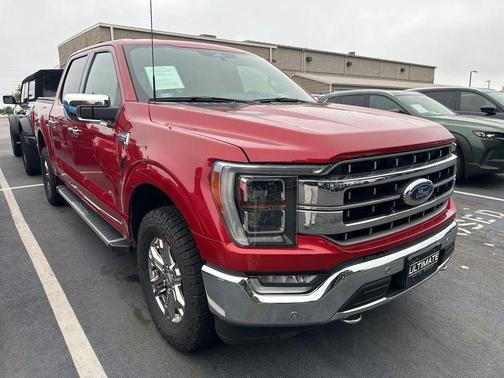 Red Metallic 2022 Ford F-150 Lariat