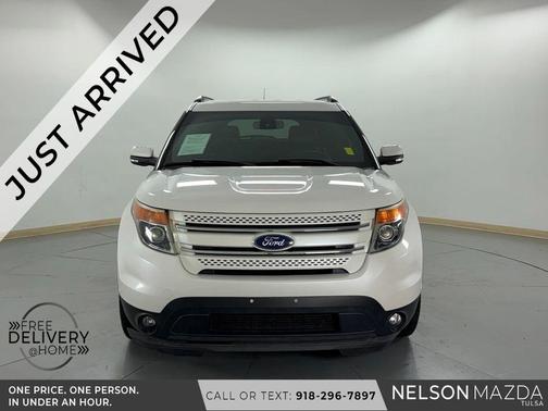 White Platinum Clearcoat Metallic 2015 Ford Explorer Limited