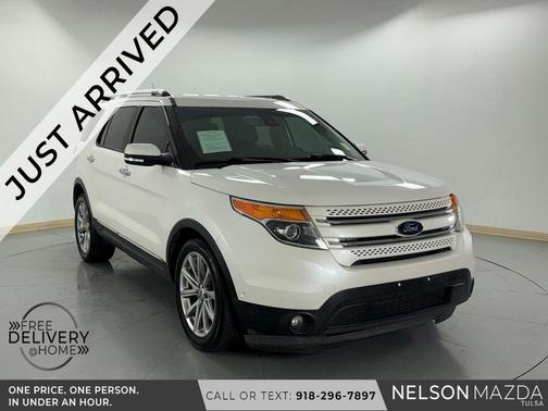 White Platinum Clearcoat Metallic 2015 Ford Explorer Limited