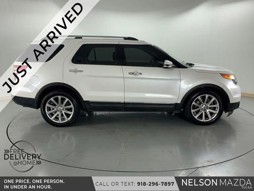 White Platinum Clearcoat Metallic 2015 Ford Explorer Limited