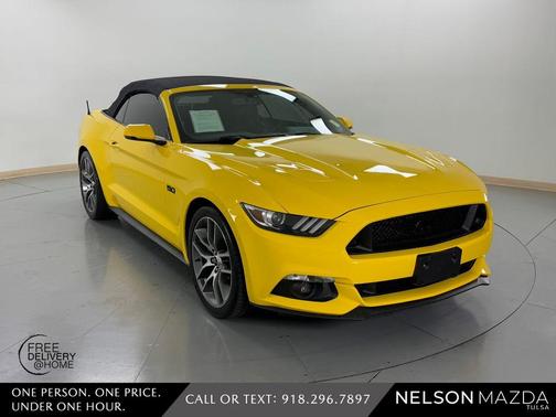 Yellow 2015 Ford Mustang GT Premium