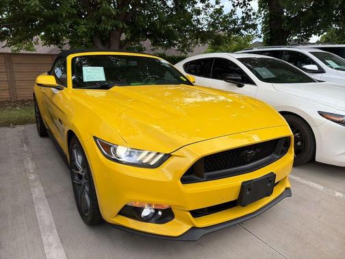Yellow 2015 Ford Mustang GT Premium