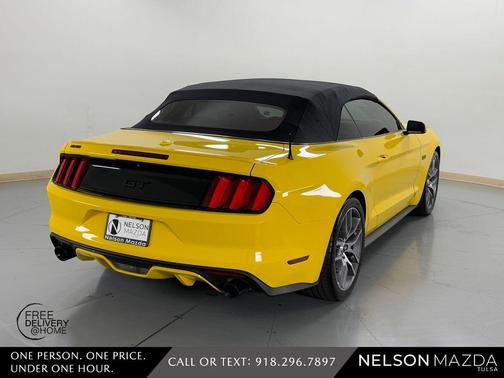 Yellow 2015 Ford Mustang GT Premium