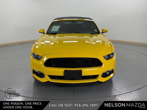 Yellow 2015 Ford Mustang GT Premium