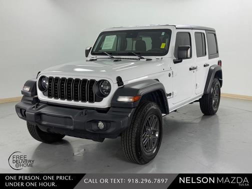 Bright White Clearcoat 2024 Jeep Wrangler Sport