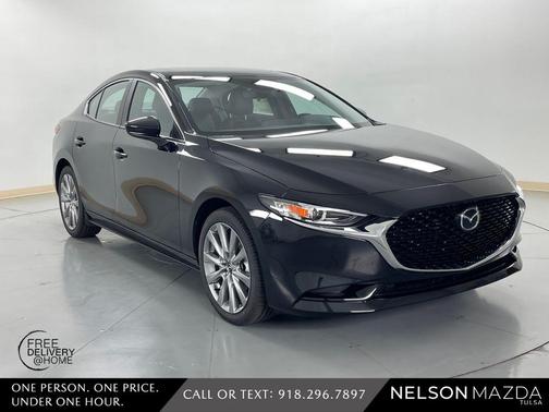 Jet Black Mica 2026 Mazda Mazda3 FWD w/Preferred Package