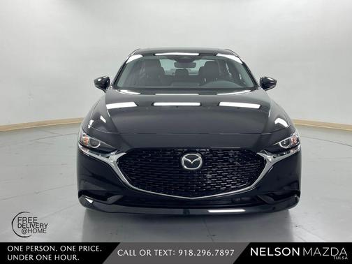 Jet Black Mica 2026 Mazda Mazda3 FWD w/Preferred Package