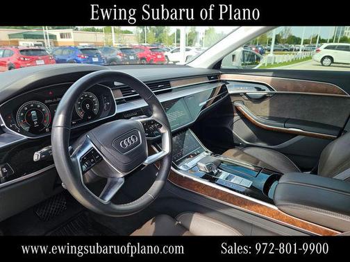 Glacier White Metallic 2021 Audi A8 L 60