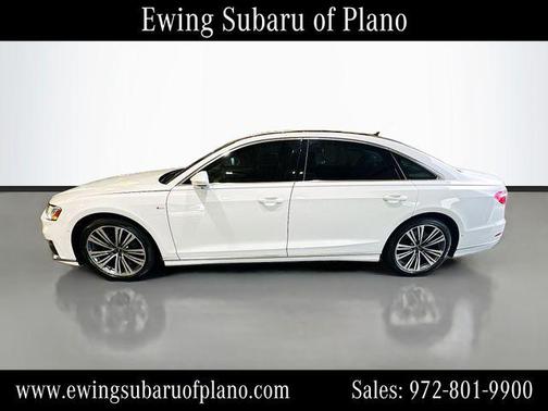 Glacier White Metallic 2021 Audi A8 L 60