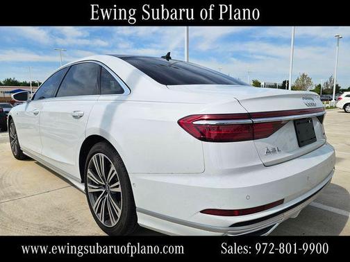 Glacier White Metallic 2021 Audi A8 L 60