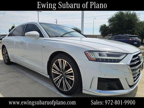 Glacier White Metallic 2021 Audi A8 L 60
