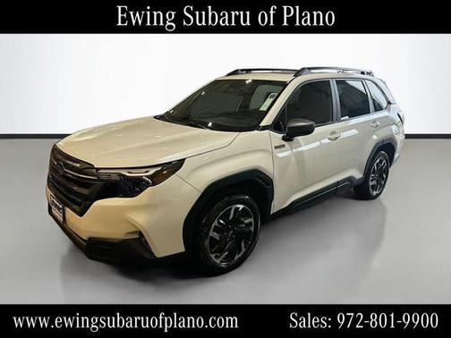 Crystal White Pearl 2026 Subaru Forester Hybrid Premium