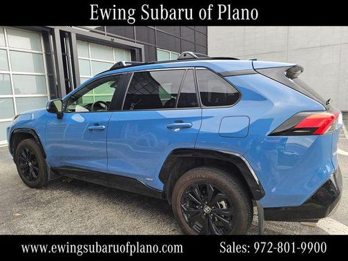 Cavalry Blue/Midnight Black Metallic 2024 Toyota RAV4 Hybrid SE