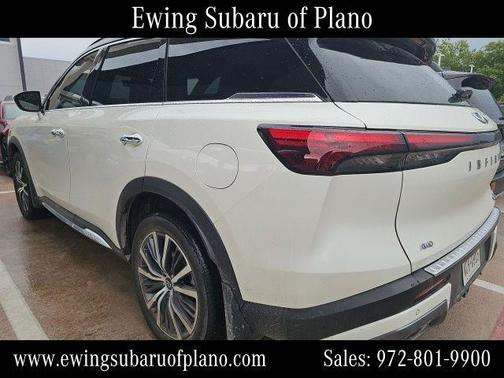 Majestic White/Black Obsidian 2025 INFINITI QX60 AUTOGRAPH