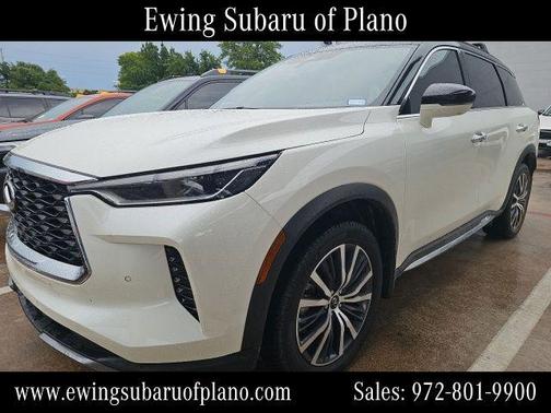 Majestic White/Black Obsidian 2025 INFINITI QX60 AUTOGRAPH