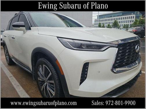 Majestic White/Black Obsidian 2025 INFINITI QX60 AUTOGRAPH