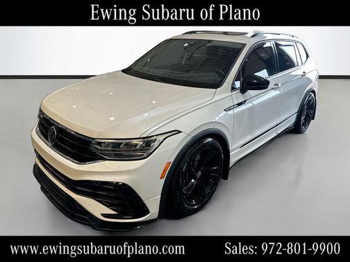 Opal White Pearl 2023 Volkswagen Tiguan 2.0T SE R-Line Black