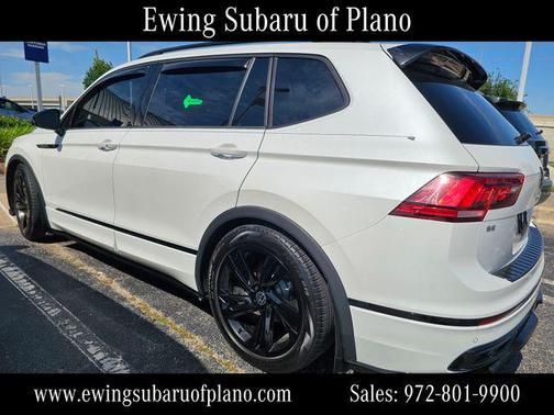 Opal White Pearl 2023 Volkswagen Tiguan 2.0T SE R-Line Black