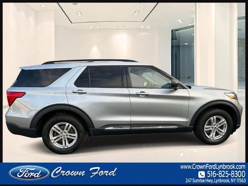 Silver 2022 Ford Explorer XLT