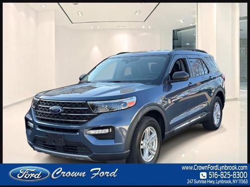 Blue 2021 Ford Explorer XLT