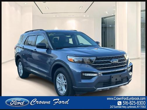 Blue 2021 Ford Explorer XLT