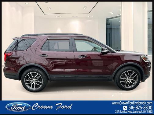 Burgundy Velvet Metallic Tinted Clearcoat 2019 Ford Explorer sport