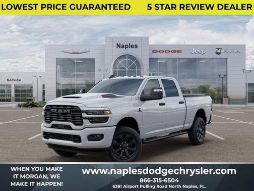 Bright White Clearcoat 2026 RAM 2500 Black Express