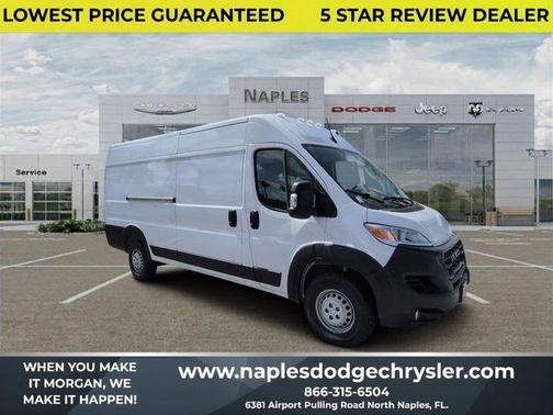 Bright White Clearcoat 2025 RAM ProMaster 3500 High Roof