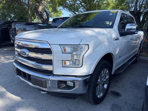 White Platinum Tri-Coat Metallic 2015 Ford F-150 Lariat