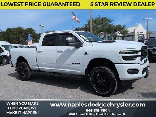 Bright White Clearcoat 2025 RAM 3500 Laramie