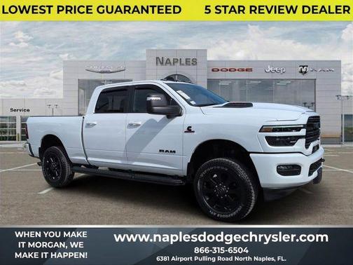 Bright White Clearcoat 2025 RAM 3500 Laramie