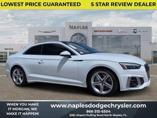 Ibis White 2021 Audi A5 45 S line Premium Plus