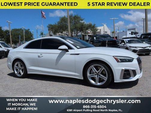 Ibis White 2021 Audi A5 45 S line Premium Plus