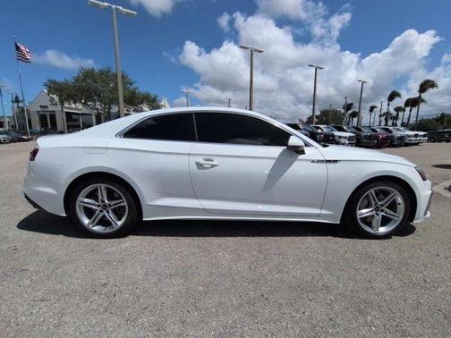 Ibis White 2021 Audi A5 45 S line Premium Plus