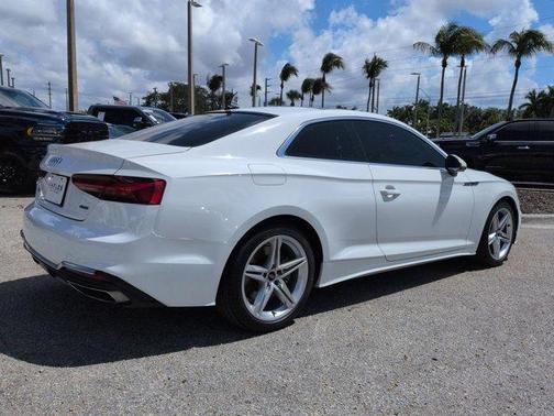 Ibis White 2021 Audi A5 45 S line Premium Plus