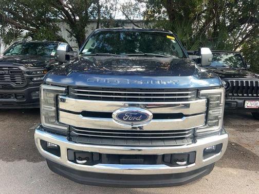 Blue 2017 Ford F-250 Lariat
