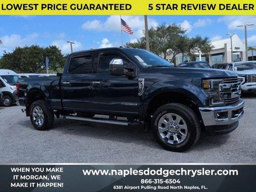 Blue 2017 Ford F-250 Lariat
