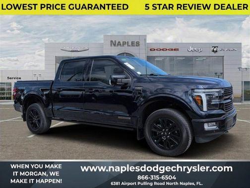 Antimatter Blue Metallic 2025 Ford F-150 Platinum