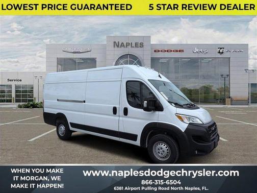 Bright White Clearcoat 2025 RAM ProMaster 3500 High Roof