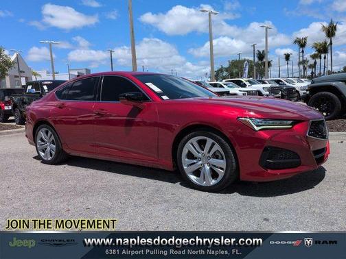 Performance Red Pearl 2021 Acura TLX Technology