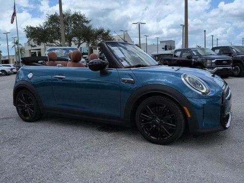 Island Blue Metallic 2022 MINI Convertible Cooper S