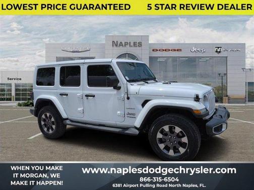 Bright White Clearcoat 2018 Jeep Wrangler Unlimited Sahara