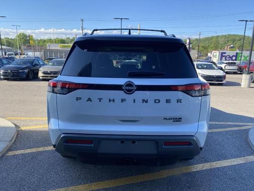 White / Black 2026 Nissan Pathfinder Platinum